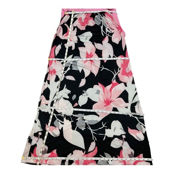 Bluetime Women's Pink Floral Printed 3/4 Sleeve Maxi Dress Size S. - Picture 12 of 13